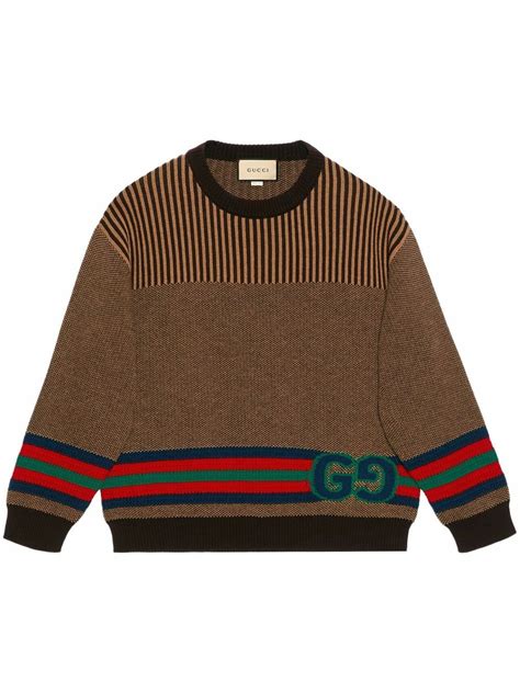 gucci logo sweater black|gucci cropped sweater.